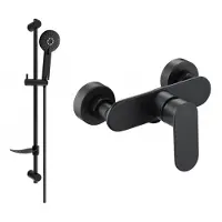 Mexen Milo DF40 mitigeur de douche avec accessoires, noir (7134R40-70)