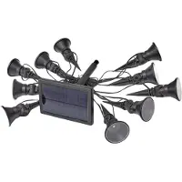 Big Buy Cooking Guirlande lumineuse LED solaire en couronne - Pack de 10 avec design Multispot