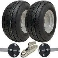 Parnells Kit remorque 20.5x8.00-10 Roues routières, roues routières, ALKO Attelage de moyeu et essieu à contre-bras