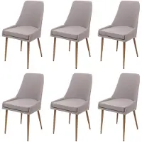 Mendler Chaise de salle à manger -O27 (lot de 6)