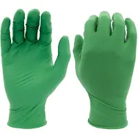 Showa Gants de sécurité jetables en nitrile biodégradables sans poudre 6110PF, de qualité alimentaire, épaisseur 4 mil, longueur 9,5 po, taille X