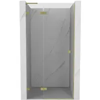 Mexen Lunar L porte de douche pivotante gauche 70 cm, transparent, or brossé - 834L-070-000-55-00-L