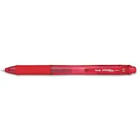 Pentel Stylo à bille gel BLN105B EnerGel-X rétractable, 5 mm, rouge, lot de 12