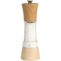 Bisetti Moulin à sel - - PISA - 18 cm - Bois / Acrylique