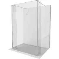 Mexen Kioto Paroi de douche sur pied 115 x 30 x 30 cm, transparent, nickel brossé - 800-115-030-222-97-00-030