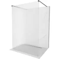 Mexen Kioto paroi de douche à poser 100 x 200 cm, verre 8 mm, gris canon brossé - 800-100-002-66-09
