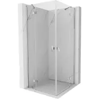 Mexen Mist-H Duo cabine de douche battante 70 x 70 cm, transparent, chromé - 8A5-070L-070P-01-00