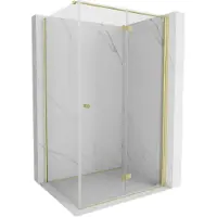 Mexen Mist-F T cabine de douche pliante droite 95 x 90 cm, transparent, or - 8A6T-095-090-50-00-P