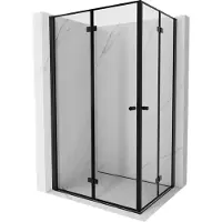Mexen Cabine de douche pliante Mist-F Duo 95 x 85 cm, cadre noir, noir - 8A6-095L-085P-70-70