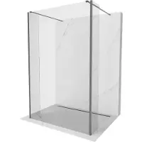 Mexen Kioto 3-pièces paroi de douche 170x30cm, Transparent, Gun Metal