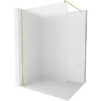 Mexen Kioto Paroi de douche à l'italienne 90 x 200 cm, verre au lait 8 mm, or brossé - 800-090-101-55-30