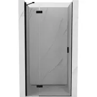 Mexen Mist-H Porte de douche à battants gauche 105 cm, transparente, noire - 8A5-105-000-70-00-L