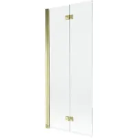 Mexen Mist Paroi de douche à 2 volets, gauche 80 x 150 cm, transparent, or - 8A9-080-002-50-00-L