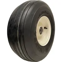 Parnells 15x6.00-6 Multi Rib Lawnmower Wheel 6ply P508 Steel Rim & Cap 25mm Ball Bearings