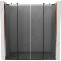 Mexen Velar Duo 180cm porte de douche or rose, graphite