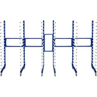 Monster Racking Lot de 3 chariots de séchage par pulvérisation avec kit de jonction - stockage mobile