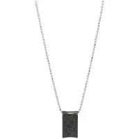 Sif Jakobs Pendentif Femme - - P0040-BK-BK - Acier - Noir - 45 cm