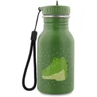 Trixie Gourde enfant - - Mr Alligator - 350 ml - Acier inoxydable - Légère, bec facile et boucle transport