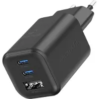 Swissten , USB-C 45W + USB 18W GaN Adaptateur secteur Charge rapide Design compact, noir