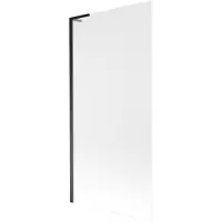 Mexen Next L Paroi pliante pour baignoire à 1 volet 90 x 150 cm, verre dépoli, noir - 895-090-000-03-30-70