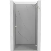 Mexen Lunar-B Porte de douche pivotante droite 60 cm, transparente, nickel brossé - 832-060-000-97-00-P
