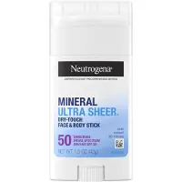 Neutrogena Stick solaire minéral Ultra Sheer Dry Touch SPF 50 pour peau sensible