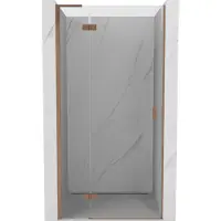 Mexen Mist-H L Paroi de douche Porte à gauche 115 cm, transparente, cuivre brossé - 8A5L-115-000-65-00-L