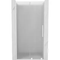 Mexen Velar porte de douche coulissante 100 cm, givrée, blanche - 871-100-000-31-20