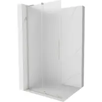 Mexen Velar L Paroi de douche coulissante Walk-in 110 x 200 cm, mat 8 mm, nickel brossé - 871-110-003-33-97