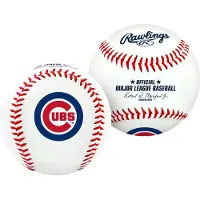 Rawlings MLB Chicago Cubs Team Logo Baseball Blanc 1