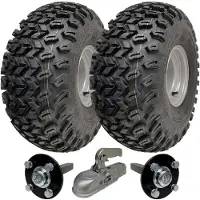 Parnells Kit de remorque quad utilitaire 22x11.00-8 Roues Essieux et attelage P334 Capacité 900kg