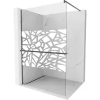 Mexen Kioto+ Paroi de douche à l'italienne 120x200 motif blanc