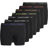 Jack & Jones Basic Trunk Plus Size Boxers 7 Units Noir 2XL Homme