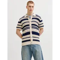 Jack & jones Premium Vestes en maille 'Bluhamilton' beige / bleu