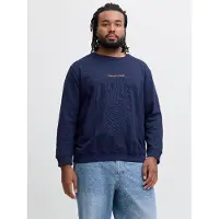Jack & jones Plus Sweat-shirt 'JORNorrebro' marine / miel