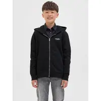 Jack & jones Junior Veste de survêtement noir / blanc