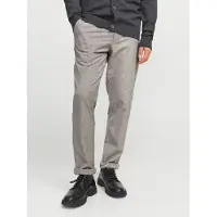 Jack & Jones Pantalon chino 'JPSTMarco JJConnor' beige foncé / gris clair