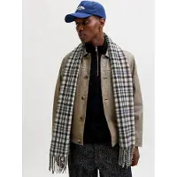 Jack & jones Écharpe 'JACGrand' bleu / noisette / noir / blanc