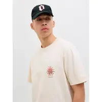 Jack & Jones Casquette 'JACLoose Pisa' bleu foncé / orange / blanc