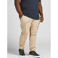 Jack & Jones Plus Pantalon cargo 'Paul' beige clair