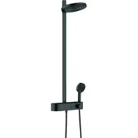 Hansgrohe Pulsify set de douche de pluie robinet thermostatique Noir Mat