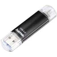 Hama Laeta Twin (64 Go, USB-A), Clé USB, Noir