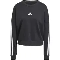 Adidas Sweat de sport 'ESSENTIALS 3-STRIPES FRENCH TERRY' noir / blanc