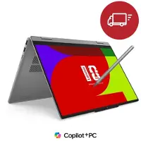 Lenovo IdeaPad 5a 2-in-1 Gen 11 14 AMD Processeur AMD Ryzen AI 7 445 2,00 GHz jusqu?à 4,60 GHz, Windows 11 Famille 64, 1 To SSD M.2 2242 PCIe Gen4 QLC - 83UHCTO1WWBE2