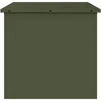 vidaXL Boîte de rangement pour jardin en acier galvanisé, 55 x 50,5 x 50 cm, capacité de 117 litres