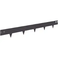 vidaXL Bordure de pelouse, 20 pièces, 100 x 12 cm, acier noir