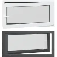 vidaXL Fenêtre de cave RISOR 120 x 60 cm PVC et verre, anthracite