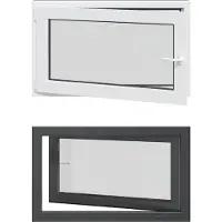 vidaXL Fenêtre de cave RISOR 100 x 50 cm PVC et verre, anthracite