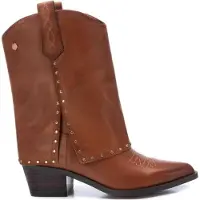 Carmela pour femme. 16196103-CAMEL Bottines en cuir 161961 Marron (37), 3 à 5 cm, Aucun, Casuel