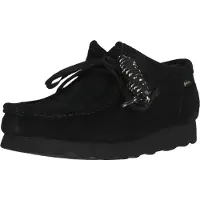 Clarks pour homme. 26179251 WallabeeGTX chaussures en cuir noir (41.5), Plat, Lacets, Casuel